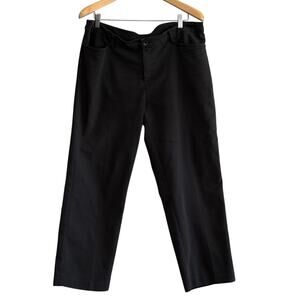 Christopher Banks Black Work Pants Women 16 Short Stretch Office Trousers Career